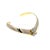 Metal 14k Yellow Gold Open Cuff Diamonds Inlaid Letter "L" Bangle For Sale - Image 7 of 9