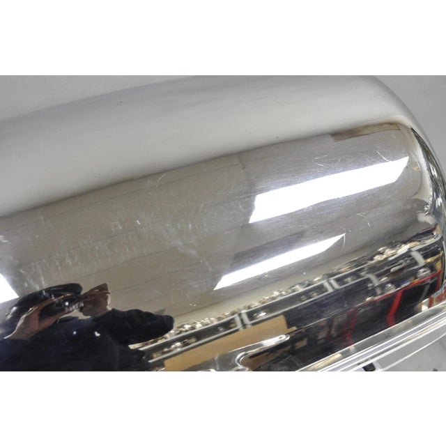 Silver Late 20th Century Sunnex Stainless Steel Rolling 8.5l Chafing Dish Buffet Chafer Catering Server For Sale - Image 8 of 16