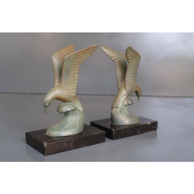 Art Deco Pair of French Art Deco 1930 Bookends For Sale - Image 3 of 14