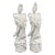 20th Century Blanc De Chine Porcelain Geisha Figurines - a Pair For Sale
