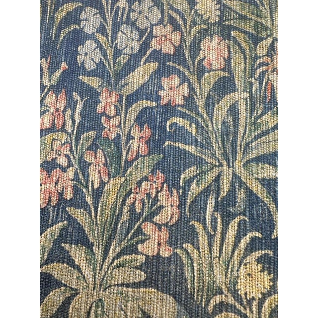 Vintage French Hand-Printed Medieval Design Noble Amazon Tapestry, 1960s For Sale - Image 11 of 18