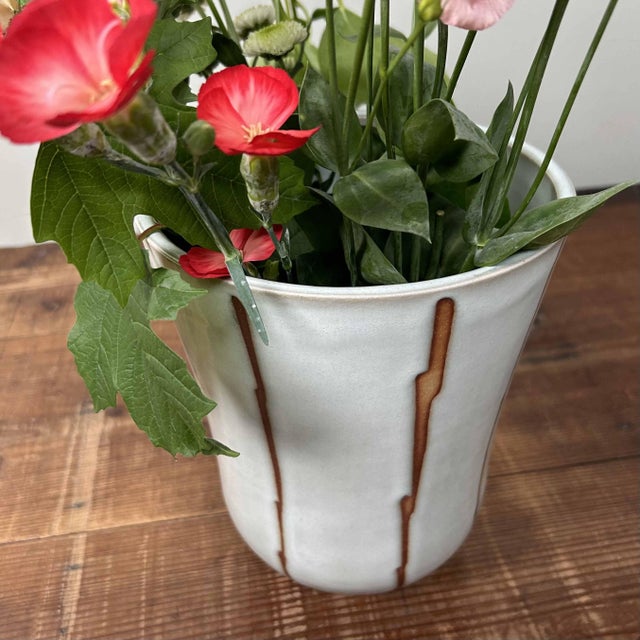 Vintage Ikebana Flower Vase in Ceramic, 1960s For Sale - Image 16 of 18