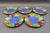 Mid 20th Century Laure Japy Paris Limoges Jardin Bleu Fruit Salad Dessert Plates- Set of 5 For Sale - Image 4 of 8