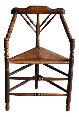 Antique Oak Corner Chair