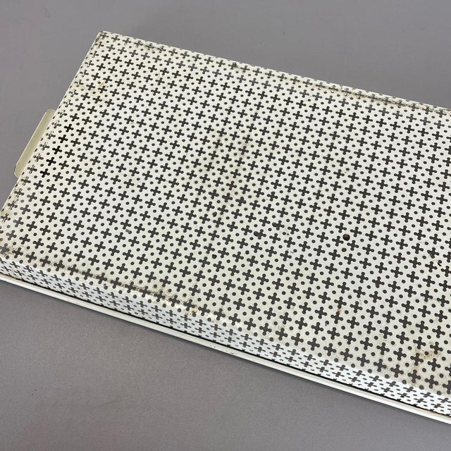 French Modernist Rigituelle Tray in Metal from Mathieu Matégot, 1950s For Sale - Image 17 of 18