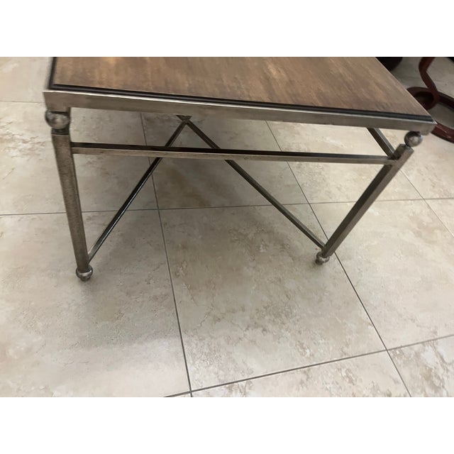 Late 20th Century Milling Road for Baker Furniture Industrial Style Coffee Table For Sale - Image 11 of 12