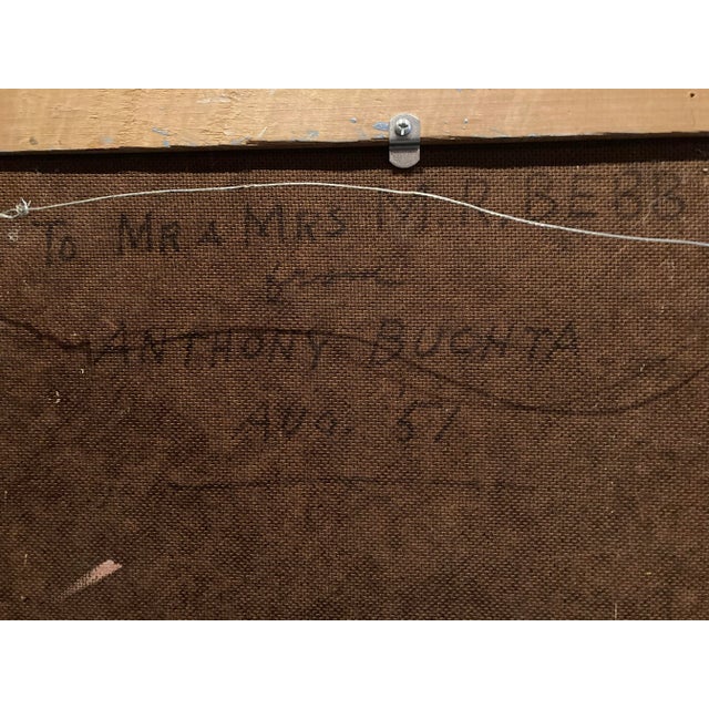 Anthony Buchta Mid-Century Landscape Painting, Framed For Sale - Image 12 of 12