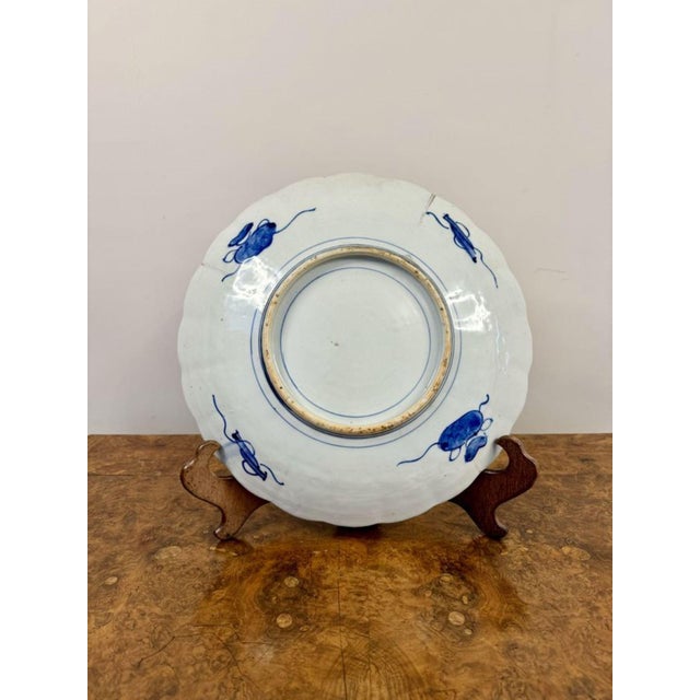 Large Antique Japanese Imari Plate, 1900s For Sale - Image 4 of 5