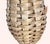 Large 1990s Vintage Wicker Rattan Scalloped Vase For Sale - Image 6 of 6