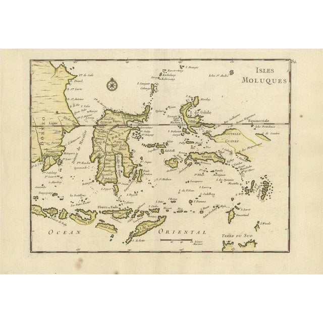 Mid 18th Century Antique Map of the Islands of East Indonesia, 1756 For Sale - Image 5 of 5