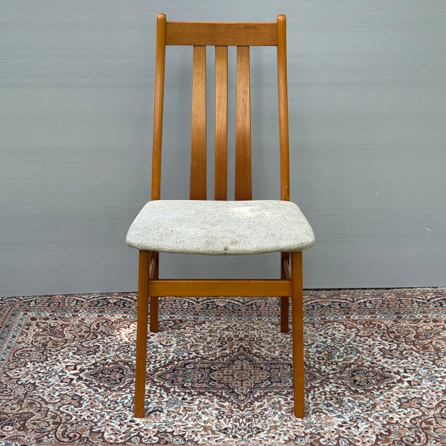 Wood Vintage Farstrup Danish Modern Dining Side Chair For Sale - Image 7 of 12