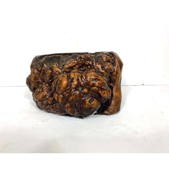 A Japanese Meiji period freeform hibachi from the late 19th century.