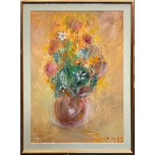 A Vase of Flowers. Still Life Painting by Michael Forster For Sale