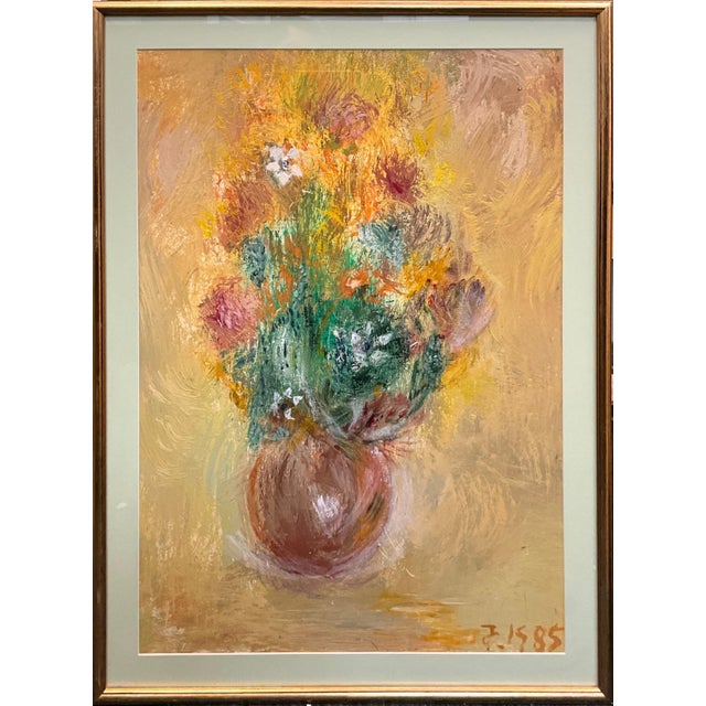 A Vase of Flowers. Still Life Painting by Michael Forster For Sale