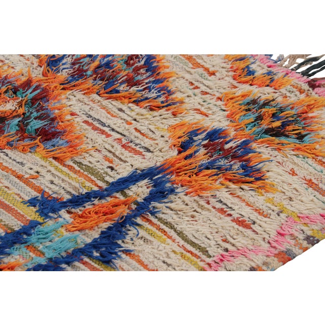Vintage Moroccan Runner With Colorful Patterns and Stripes, From Rug & Kilim For Sale In New York - Image 6 of 7