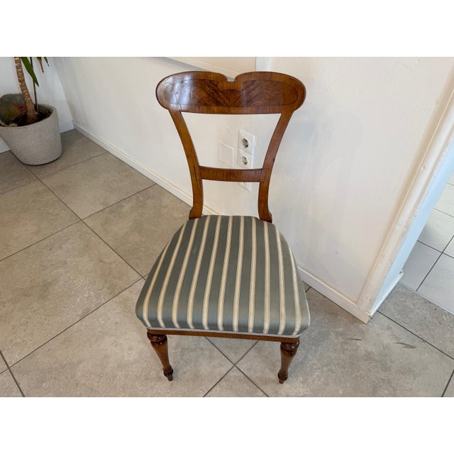 Wood Biedermeier Chair in Walnut For Sale - Image 7 of 10