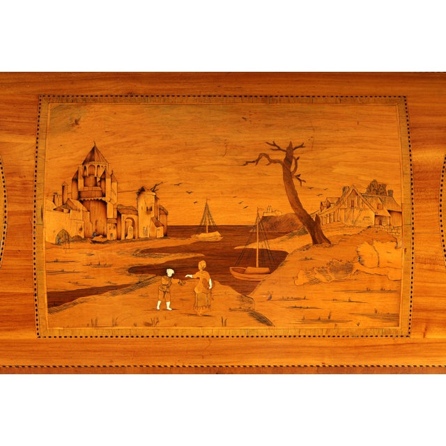 18th Century Louis XVI German Marquetry Secretaire, 1790s For Sale - Image 3 of 18