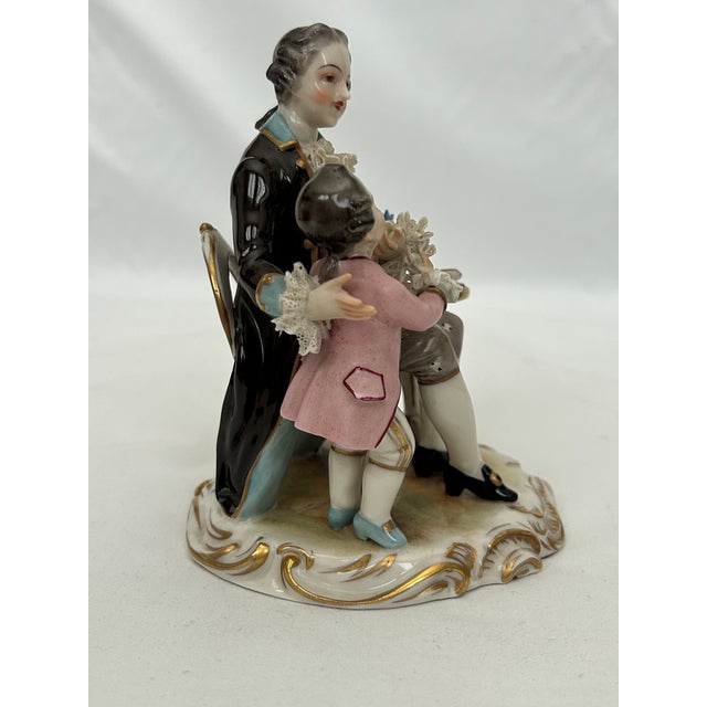 Meissen Porcelain Meissen Grandfather and Grandchild Limited Masterwork For Sale - Image 4 of 5