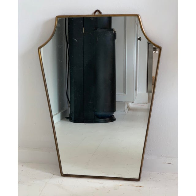 Mid-Century Linear Wall Mirror, Italy 1950s