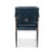 Not Yet Made - Made To Order Mid-Century Modern Blue Leather Armchair For Sale - Image 5 of 12
