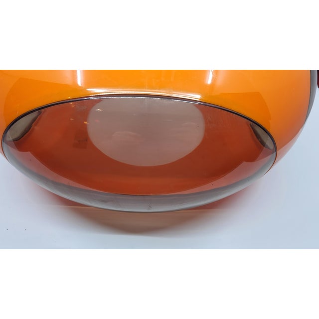 Orange Space Age Orange Acrylic Glass UFO Lamp, 1970s For Sale - Image 8 of 17