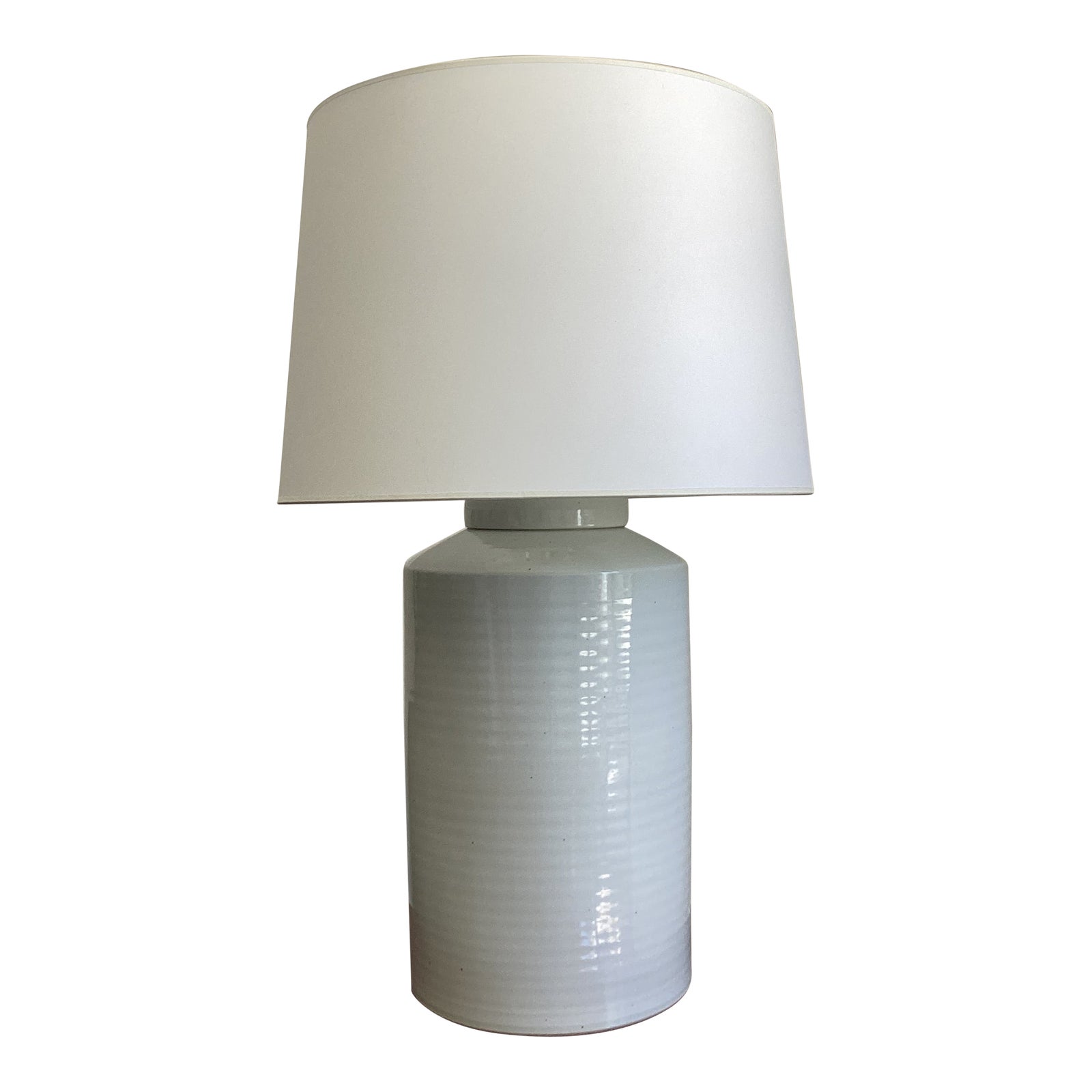 Ralph Lauren Home Large Classic Cylinder Lamp | Chairish