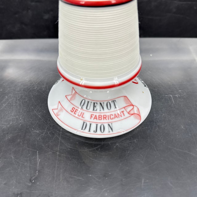 White Mid 20th Century French Mid Century Modern Chassis Quenot Dijon Match Strike Holder For Sale - Image 8 of 10