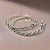 1990s 1990s Pair of John Hardy Estate "Jai" Hoop Earrings 1.75" Silver For Sale - Image 5 of 10