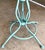 Mid Century Woodard & Sons Wrought Iron Daisy Flower Round Glass Top Patio Table For Sale - Image 11 of 12
