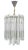Italian Chandelier in Murano Glass and Steel, 1960s For Sale - Image 7 of 7
