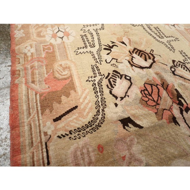 1930s Antique Khotan Rug, Cotton & Wool, Geometric Design, Circa 1930 For Sale - Image 5 of 10