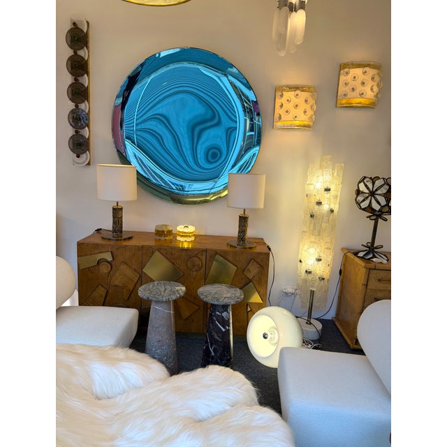 Pair of Brass Sculpture Lamps by Angelo Brotto for Esperia Italy, 1980s For Sale - Image 12 of 12