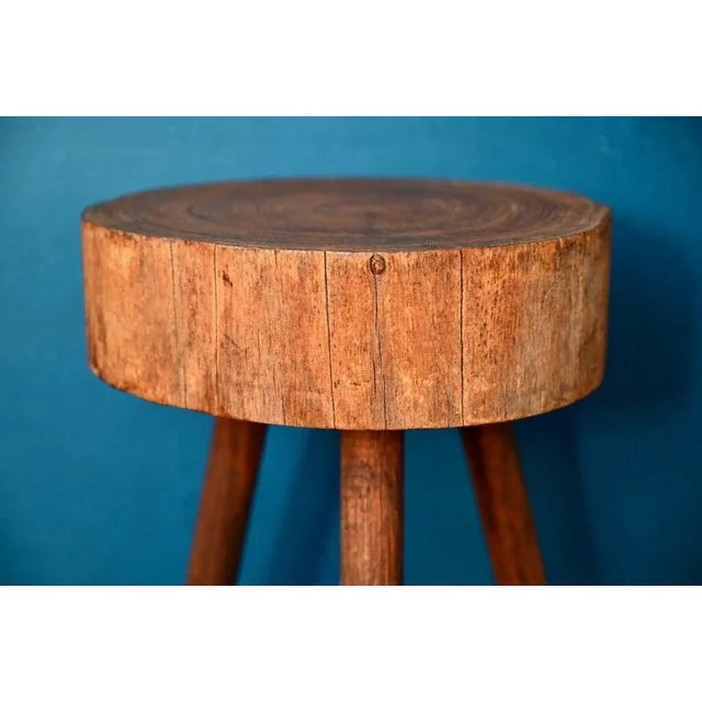 Brutalistic Tripod Stool, 1960s For Sale - Image 4 of 7
