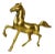 Mid 20th Century Vintage Solid Brass Horse Figurine For Sale