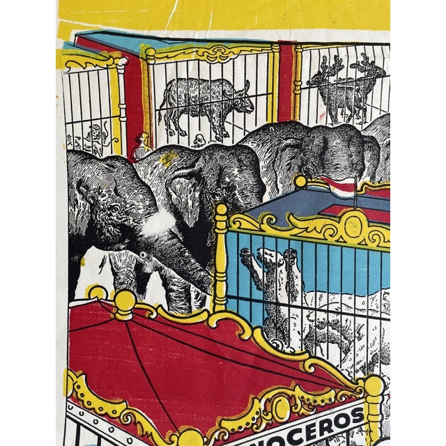 Early 20th Century Vintage Great American Circus Poster by the Enquirer Printing Cincinnati 21x28” For Sale - Image 5 of 10