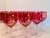 1960s Vintage 1960s Cranberry Iridescent Glass Wine Stems, Set of 12 For Sale - Image 5 of 7