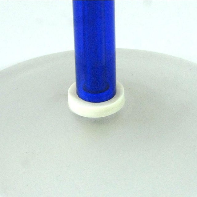 Blue Postmodern Glass Table Lamps from Effetre Murano, Italy, 1980s, Set of 2 For Sale - Image 8 of 11