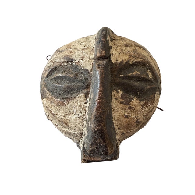 African Vintage African Songye Kifwebe Small Passport Mask 3.5" H For Sale - Image 3 of 6
