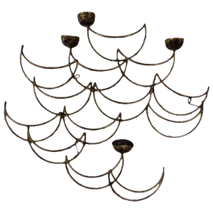 Curtis Jere Mid-Century Sculptural Candle Wall Sconce