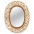 Mid-Century Modern Rattan and Bamboo Oval Wall Mirror by Franco Albini, Italy, 1960s For Sale - Image 12 of 12