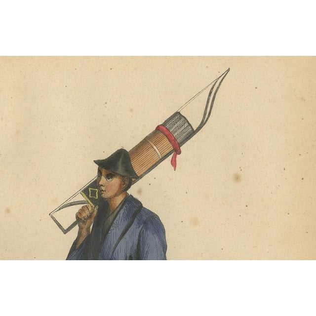 Wahlen, Japanese Soldiers, 1844, Hand-Colored Lithographs, Set of 3 For Sale - Image 6 of 8