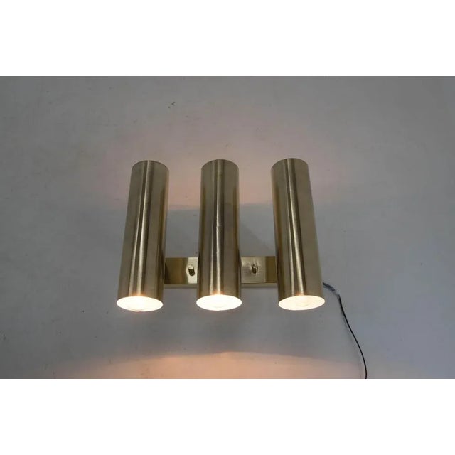 Black Brass Wall Lamp, 1970s For Sale - Image 8 of 12
