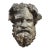 Antique Neoclassical Plaster Portrait Mask of Silenus For Sale