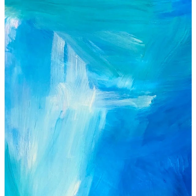 "Jet Stream" is an abstract expressionist oil painting on canvas by one of Chairish's top-selling artists, Trixie Pitts....