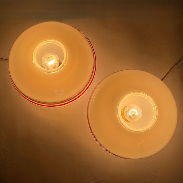 Table Lamps in Layered and Shaded Murano Glass from Leucos, Italy, 1970s, Set of 2 For Sale - Image 12 of 13