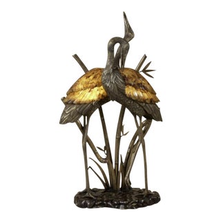 Maitland-Smith Bronze & Brass Floor Lamp For Sale