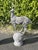 Gold Cast Iron Stag Deer on Ball Garden Finial Sculptures, Set of 2 For Sale - Image 8 of 12