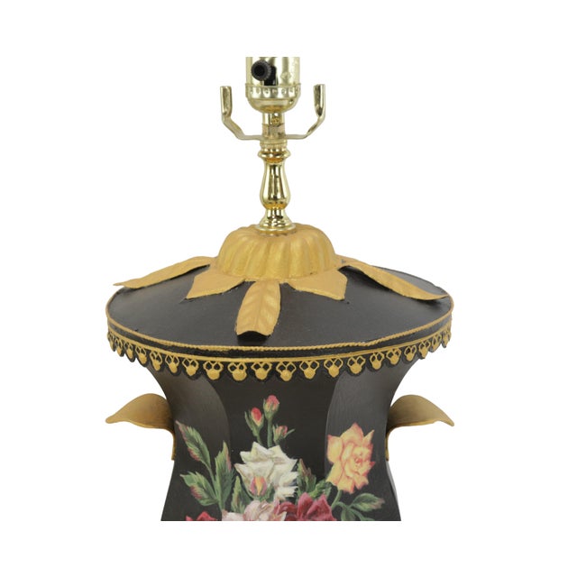 Contemporary Handcrafted Wrought Iron Table Lamp in the Style of Chelsea House. For Sale - Image 9 of 10