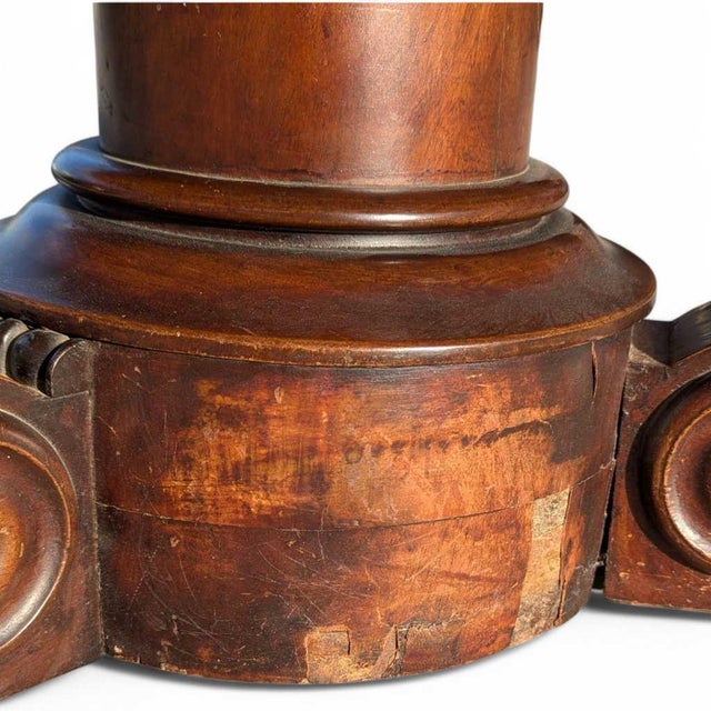 Early 19th Century Charles X Mahogany and Walnut Round Coffee Table For Sale - Image 11 of 18