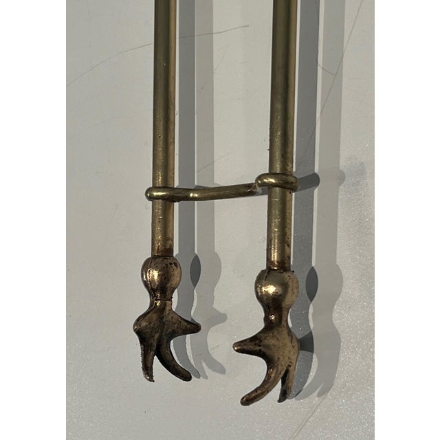 Pineapple Brass Fireplace Tools For Sale - Image 11 of 12